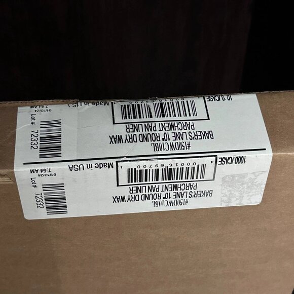 Baker's Lane 10" Round Dry Wax Parchment Pan Liner - 1000/Case - Picture 2 of 3